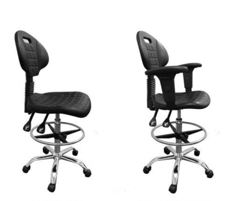 Adjustable back and seat ESD Chair